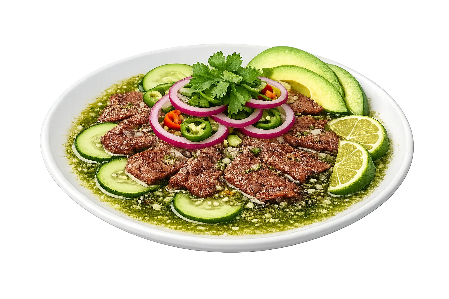 Aguachile de Cecina